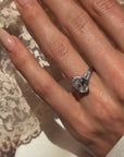 IT WAS PURE AND LOVELY AND ROMANTIC AND NOTHING ELSE IN THE WORLD MATTERED // ORIGINAL ART DECO TIFFANY & CO PLATINUM DIAMOND ENGAGEMENT RING