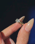YOU'VE ALWAYS BEEN A PERFECT 10 TO ME // VICTORIAN OLD MINE CUT DIAMOND DOUBLE ROW RING