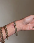 MY KINDNESS IS A COURAGE AND A STRENGTH // VINTAGE DIAMOND TWO TONE CURB LINK BRACELET