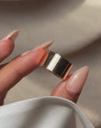 HOW VAST, HOW WIDE IT ALL IS AND HOW HUMBLING // WIDE GOLD 14K CIGAR BAND