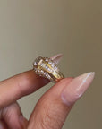 I LOOK AT YOU AND IT'S LIKE THE SUN IS BURSTING AND SPARKLING EVERYWHERE // VINTAGE GOLD AND DIAMOND RING