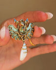 THERE IS A BALANCE AND BEAUTY IN EVERY BIT OF NATURE // ART NOUVEAU PEACOCK AND SERPENT BROOCH/PENDANT