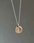 L IS FOR // L INITIAL DISC NECKLACE