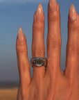 I HAVE A STRENGTH THAT IS MADE OF LINKS THAT CANNOT BREAK // CUBAN LINK ARTICULATED RING WITH EMERALD CUT DIAMOND // CUBAN LINK ENGAGEMENT RING