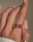 OF SOLAR FLARES AND THE SUN SINKING LOW // VICTORIAN OLD MINE CUT DIAMOND RING