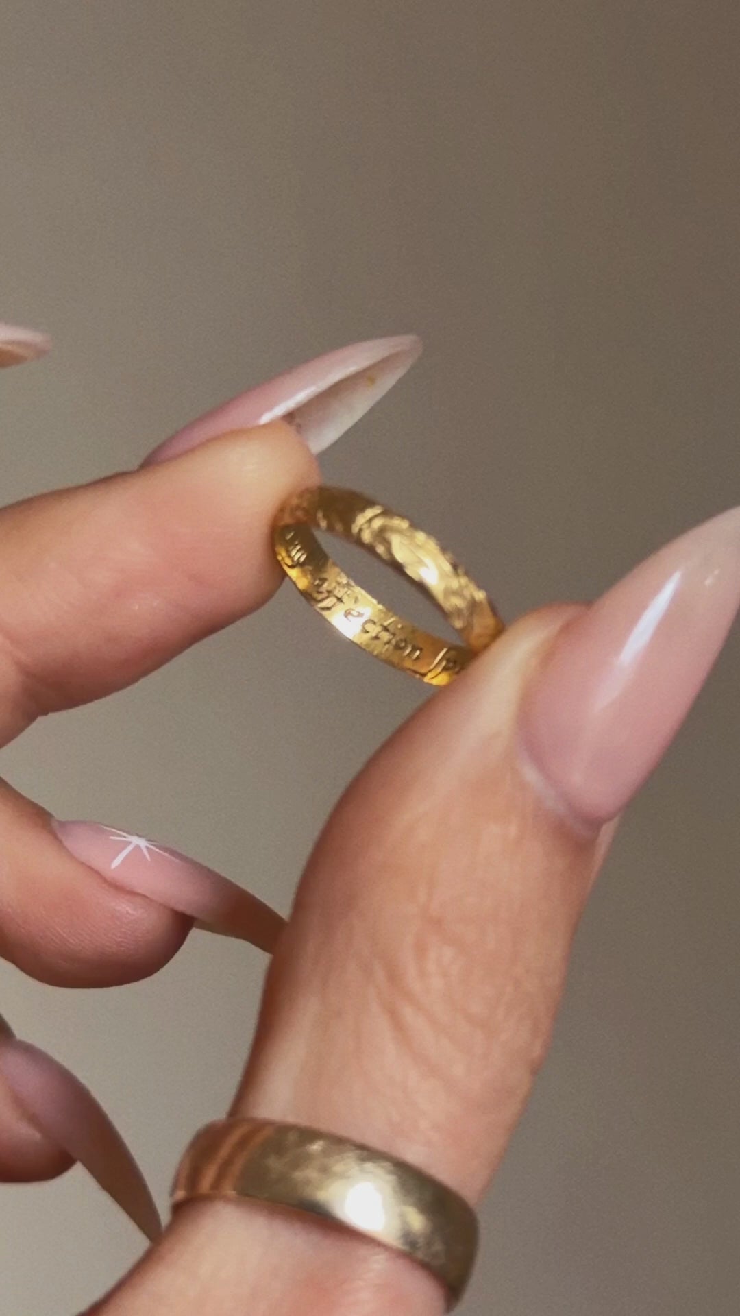FROM MY AFFECTION SPRINGETH MY AFFLICTION // 17TH CENTURY POSY RING ...