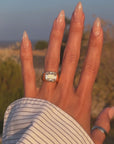 OF LAYING MY HEAD IN THESE FIELDS OF GOLDEN FLOWERS AND WATCHING THEM DANCE IN THE BREEZE ABOVE ME // ONE OF A KIND 6.74ct ANTIQUE MODIFIED OLD MINE CUT CUSHION DIAMOND