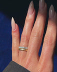 OF CINDERS AND BRICK FIREPLACES // CARRÉ CUT DIAMOND ETERNITY BAND SZ 4.25
