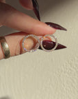 JUMP THROUGH HOOPS FOR ME // DIAMOND PAVE CIRCLE EARRINGS