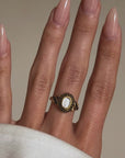 WILL'M COLE LIVED A LONG LIFE BUT NEVERTHELESS, HE WILL BE MISSED // EARLY VICTORIAN MOURNING LOCKET RING