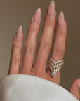 I FEEL LIKE A ROCKET SHIP, BREAKING BARRIERS INTO THE UNKNOWN // VINTAGE DIAMOND RING