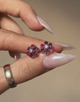 POPPIES AND PROSE AND THE WAY I FEEL ABOUT YOU // RUBY AND DIAMOND FLOWER EARRINGS