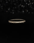 THE WHITE GOLD DECO WEDDING BAND