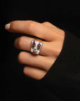 THE RETRO DIAMOND AND RUBY RING