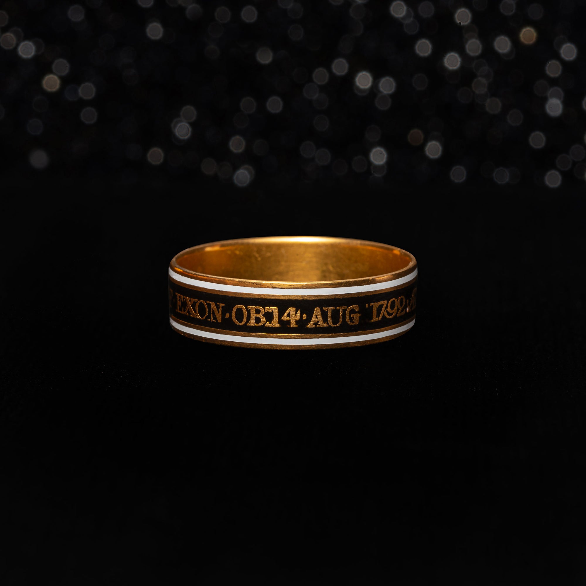 THE BISHOP OF EXON MOURNING RING - The Moonstoned