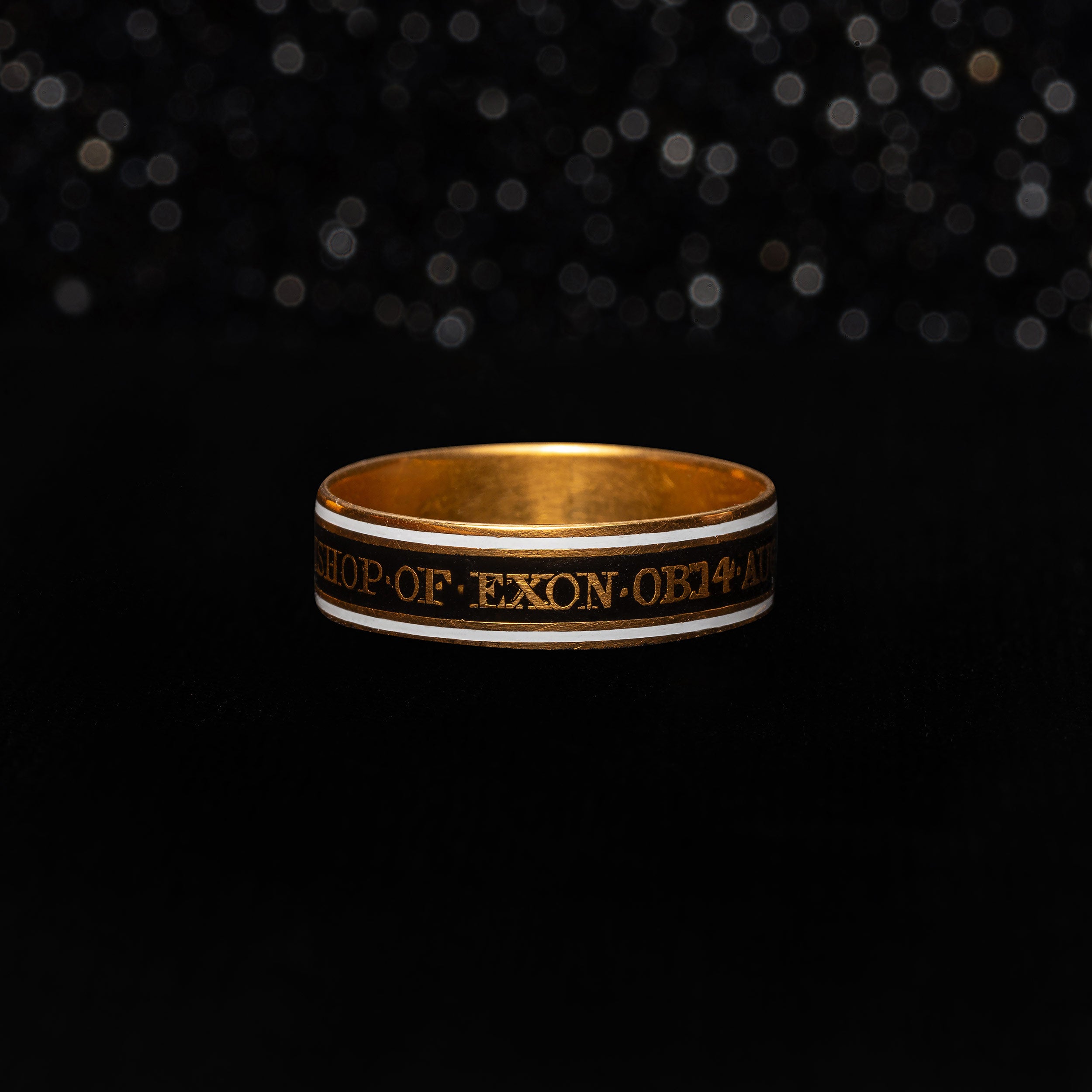 THE BISHOP OF EXON MOURNING RING - The Moonstoned