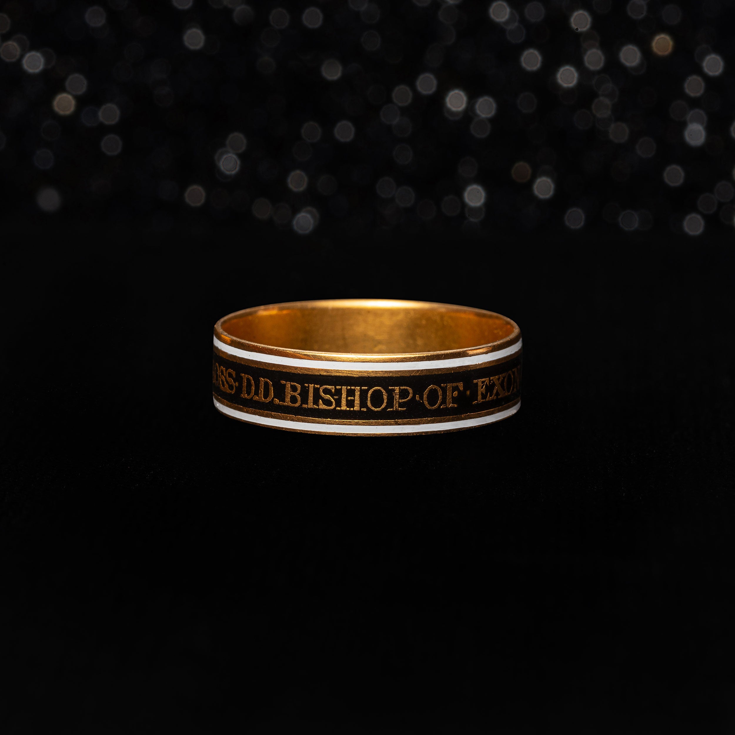 THE BISHOP OF EXON MOURNING RING - The Moonstoned