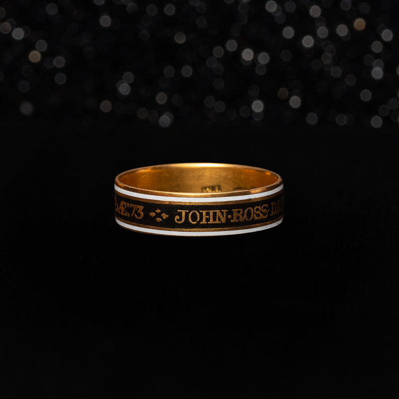 THE BISHOP OF EXON MOURNING RING - The Moonstoned