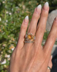 THE HALLEYS COMET YELLOW SAPPHIRE RING
