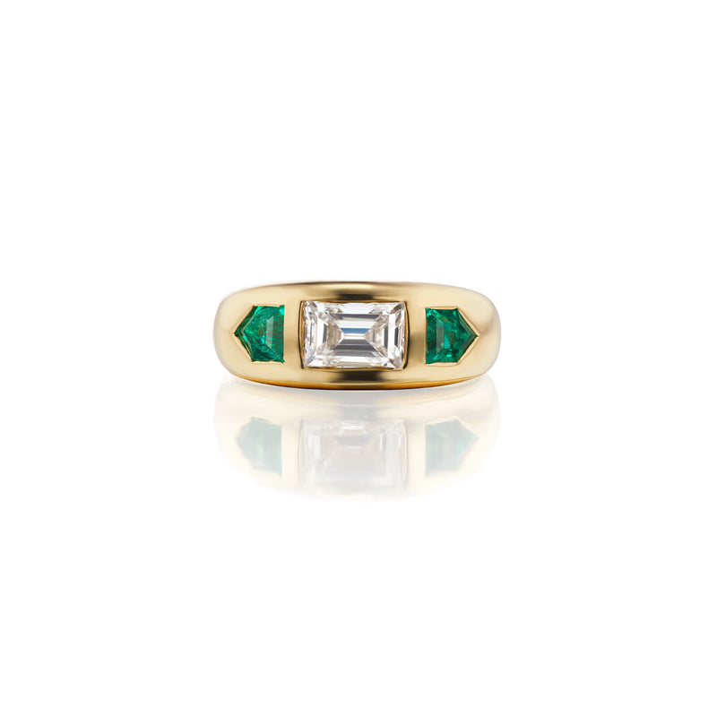 THE 1.38ct EMERALD CUT BAND