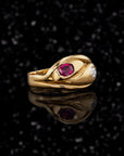 THE ENTWINED SERPENT RUBY & DIAMOND RING