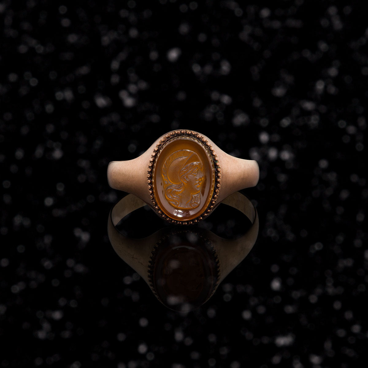 THE 10k GOLD CAMEO RING