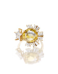 THE HALLEYS COMET YELLOW SAPPHIRE RING